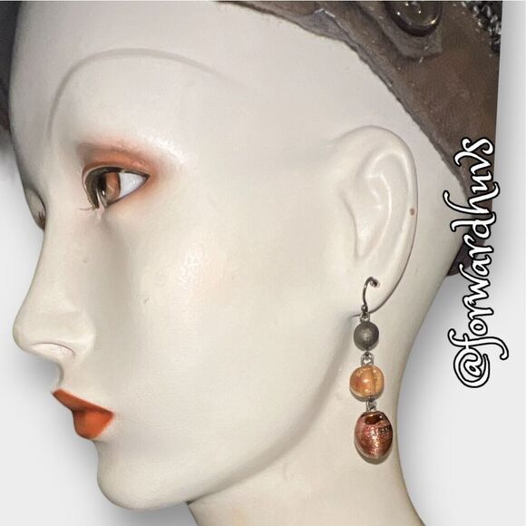 Bundle Sale 3 for $15 | Hand Crafted Glass Bead Dangle Earrings - Picture 4 of 10